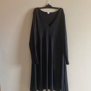NWT Women’s Old Navy Black Long Sleeve Empire Waist Dress Size XL